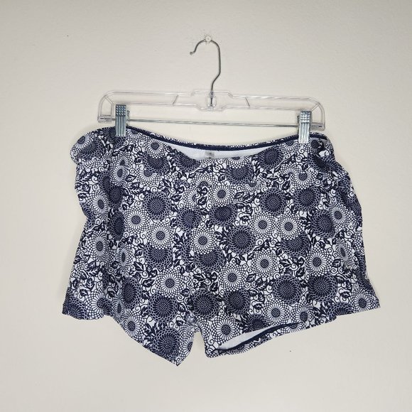 Rosegal Women's Plus 2X Gray White Geometric Swim Compression Shorts - Picture 1 of 3